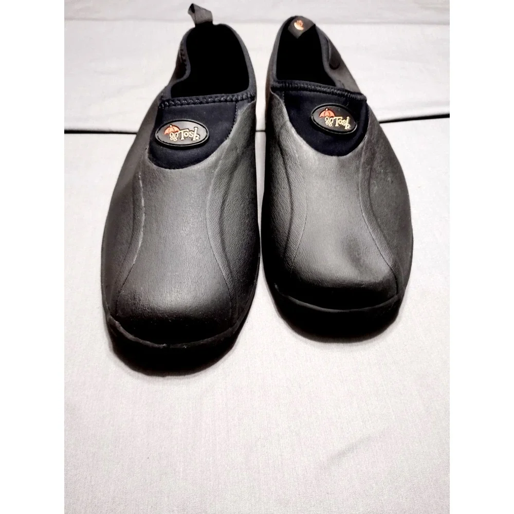 NWOT Tosh Overshoe Pull On Galosh 11-11.5 M Black Vulcanized Rubber (7164)‎